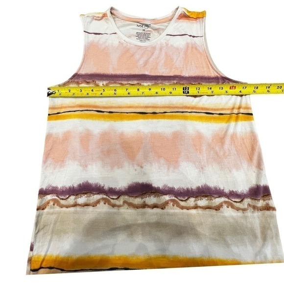 NINE West Women’s Abstract Soft Spun Tank Top, Size Medium - Picture 8 of 9